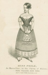 Frøken Poole som Marcelline i Operaen i Fidelio, 1839